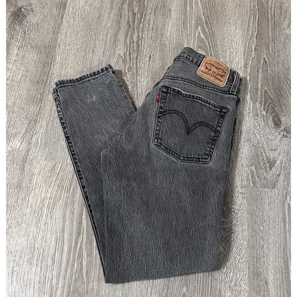 Levi's Jeans Women's 26x26 Gray 501 Skinny Denim Button Fly